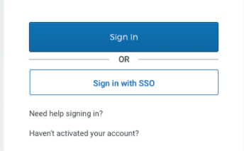 SP sign in page