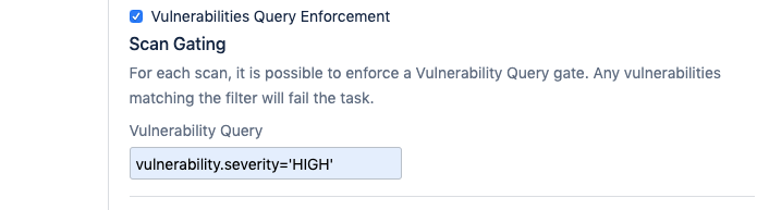 Vulnerability query enforcement