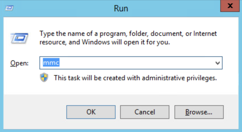 Open Microsoft Management Console from Run window