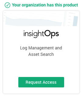 InsightOps Application Tile