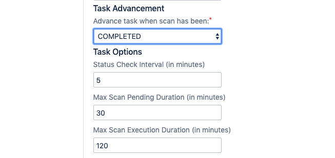 Additional settings for task advancement