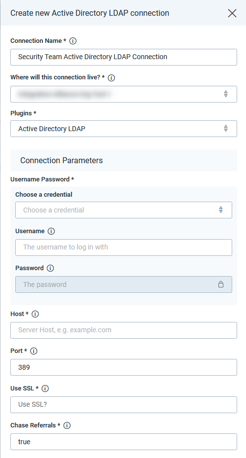 Active Directory LDAP Connection