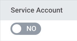 Add or remove a Service Account tag