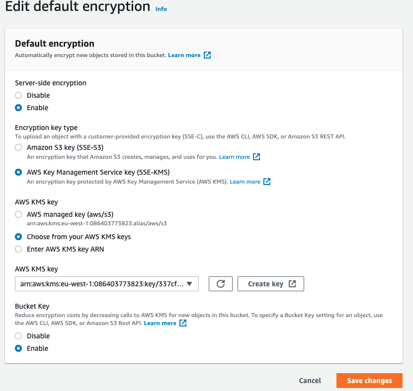 Edit Deault Encryption