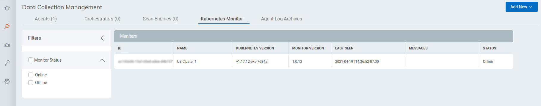 Health and Connection Metrics in the Kubernetes Monitor