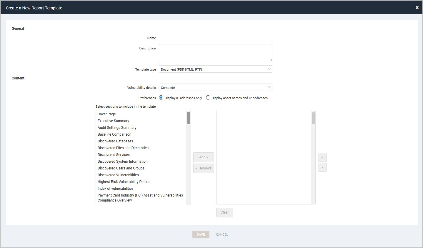 Configuring custom report templates  InsightVM Documentation Intended For Baseline Report Template