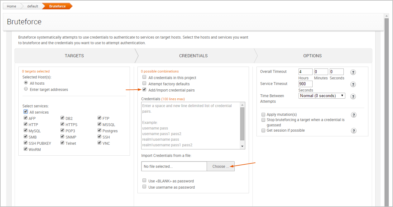 Bruteforce Attacks  Metasploit Documentation