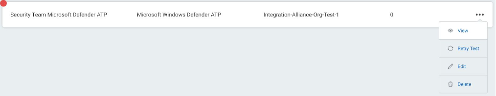View recent connection test